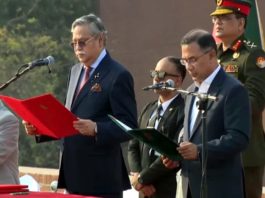 দেশের ১১তম প্রধানমন্ত্রী হিসের শপথ নিলেন তারেক রহমান