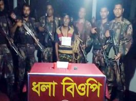 কুষ্টিয়া সীমান্তে দুইটি বোমাসহ চোরাকারবারী আটক