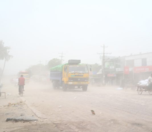ধুলায় আঁধার সড়ক