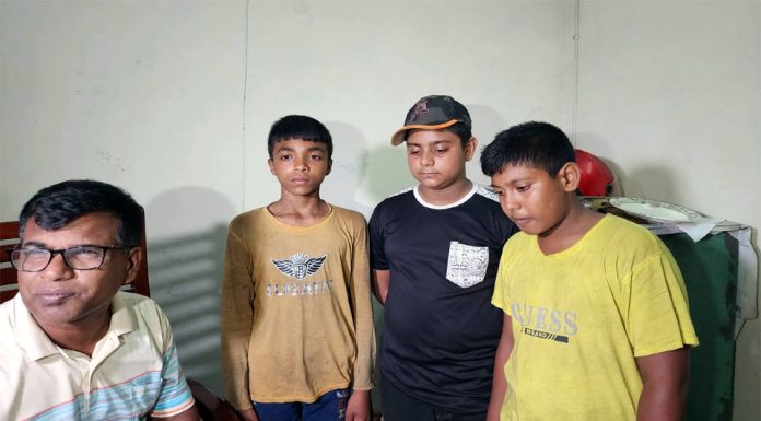 নিখোঁজের দুইদিন পর তিন কিশোরকে উদ্ধার
