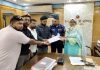 রুমী সেতুর ইজারা বাতিলের দাবিতে স্মারকলিপি প্রদান